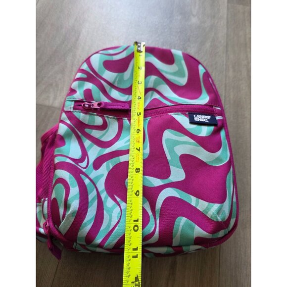 Lands End Pink & Aqua Swirl Insulated Lunchbox - Picture 8 of 9